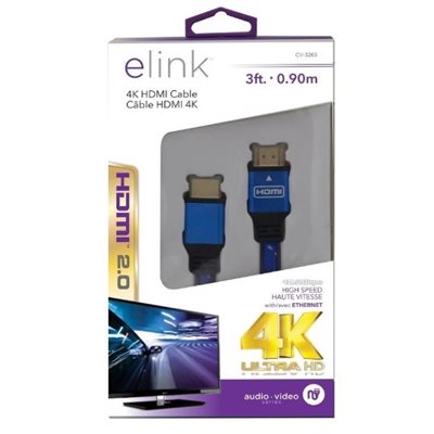 ELINK 3FT 4K ULTRA HD HDMI CABLE