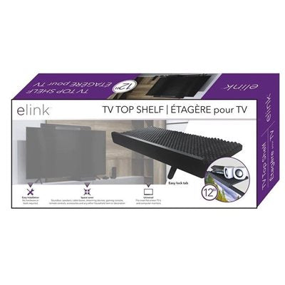 TV TOP SHELF 12" UNIVERSAL