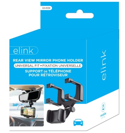 ELINK REAR VIEW MIRROR PHONE HOLDER-UNIVERSAL FIT