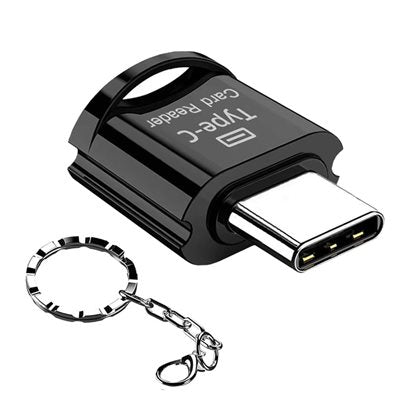 ELINK TYPE C MICRO SD/TF METAL CARD READER WITH KEYCHAIN