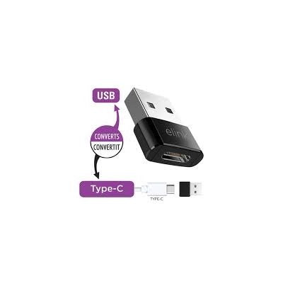 ELINK USB A 3.0 TO USB C 3.0 FEMALE ADAPTER ASST BK/WH