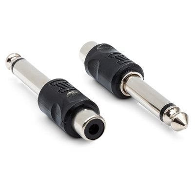 "ADAPTERS RCA-1/4"" TS 2 PC"