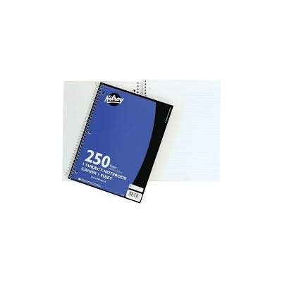 HILROY NOTEBOOK SPIRAL RULED 250P