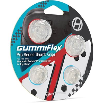 NINTENDO SWITCH GUMMMIFLEX THUMB GRIPS 4-PACK