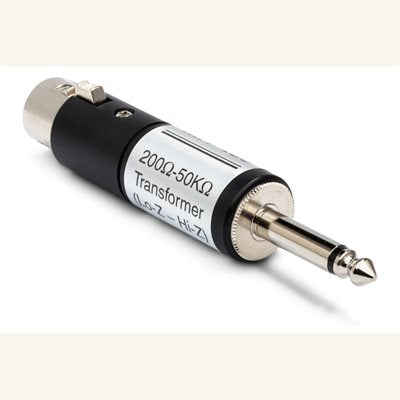 "IMPEDANCE TRANSFORMER XLR3F-1/4"" TS"