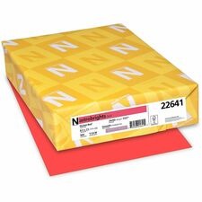 NEENAH ASTROBRIGHTS TEXT PAPER ROCKET RED 500 8.5X11