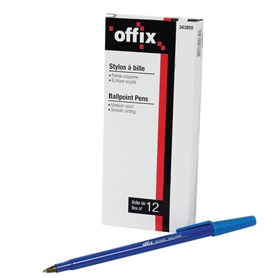 OFFIX  BALLPOINT PEN-MED. BLUE
