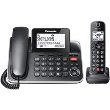 PANASONIC KX-TGF870 DECT 6.0 CORDED/CORDLESS PHONE BLACK