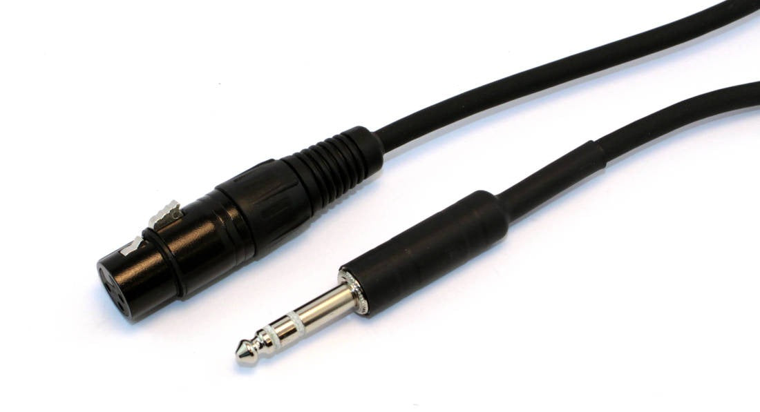 YORKVILLE STANDARD INTERCONNECT Câble XLR FEMELLE VERS JACK TRS 6,35 MM 25 PIEDS