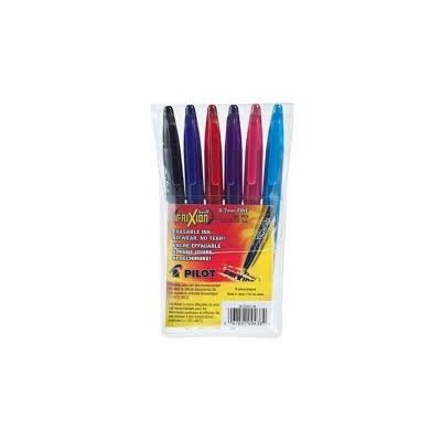 PENROLL FRIXION ROLLERBALL 0.7MM GEL ASS. FINE PT 6-SET