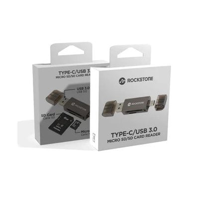 ROCKSTONE USB-C/USB 3.0 SD/MICRO SD CARD READER