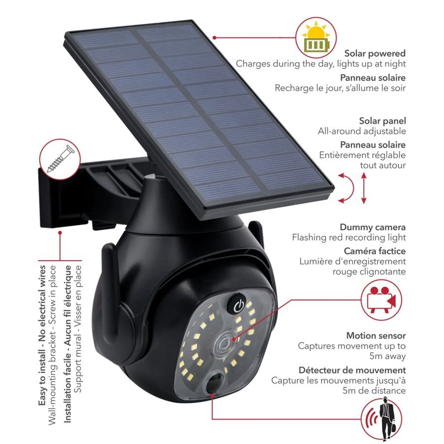 RCA SOLAR LED MOTION LITE W/DUMMY CAM