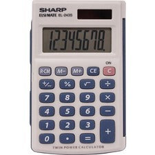 Calculatrice solaire Sharp gris-bleu Shrel243Sb