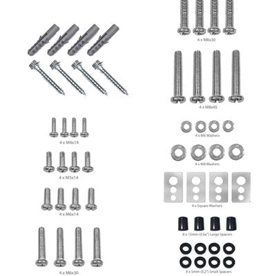 SONORA UNIVERSAL HDWARE KIT WALL MNT