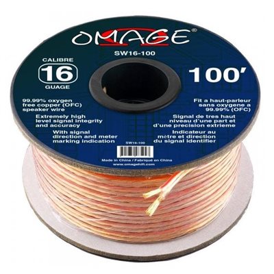 SPKR WIRE 16GB 100' OMAGE