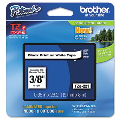 BROTHER 3/8" LABELS
