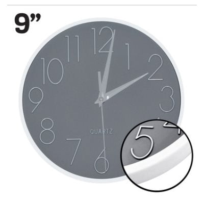 HAUZ DECOR 9" WALL CLOCK VINTAGE STYLE