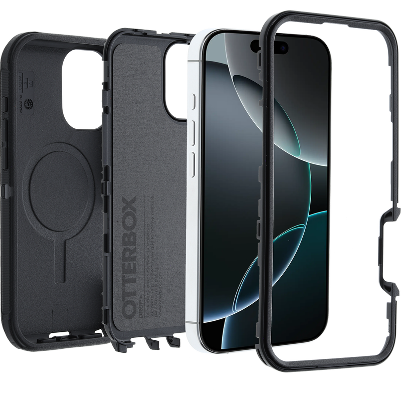 OTTERBOX Defender Pro w/MagSafe & Camera Control for iPhone 16 Pro (Black)
