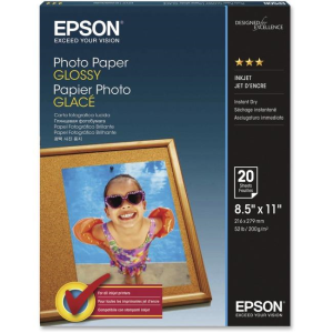 EPSON S041141 GLOSSY PHOTO PAPER 8.5X11 20CT