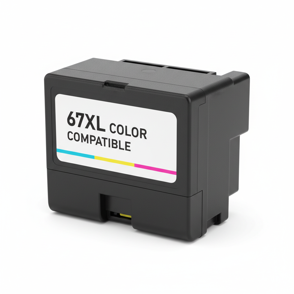 Generic remanufactured HP 67XL-compatible colour cartridge