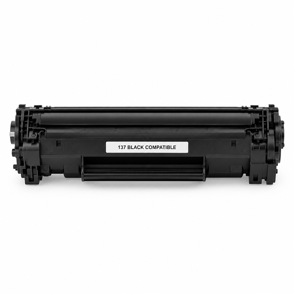 Compatible black toner cartridge for Canon 137, generic unbranded product photo on a white background