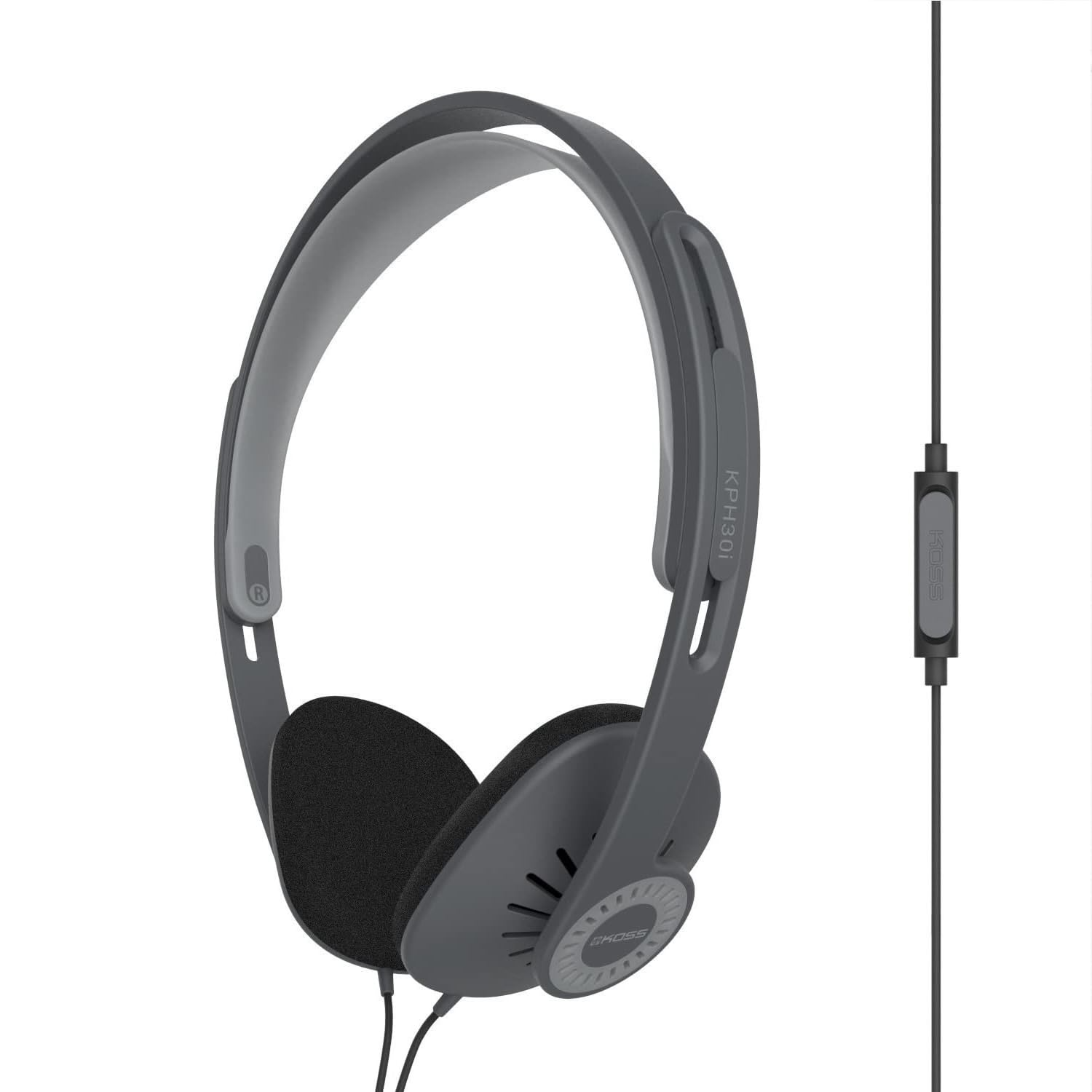 KOSS HEADPHONE KPH30IK PORTABLE ON EAR WITH MIC & REMOTE