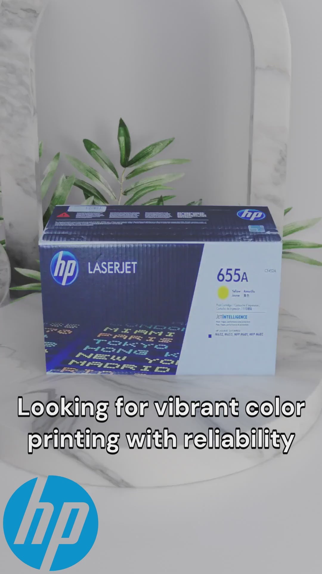 HP 655A Yellow LaserJet Toner Cartridge