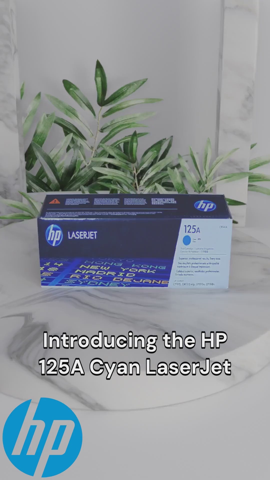 HP 125A Cyan Color LaserJet CP1215/1515 Cyan Crtg