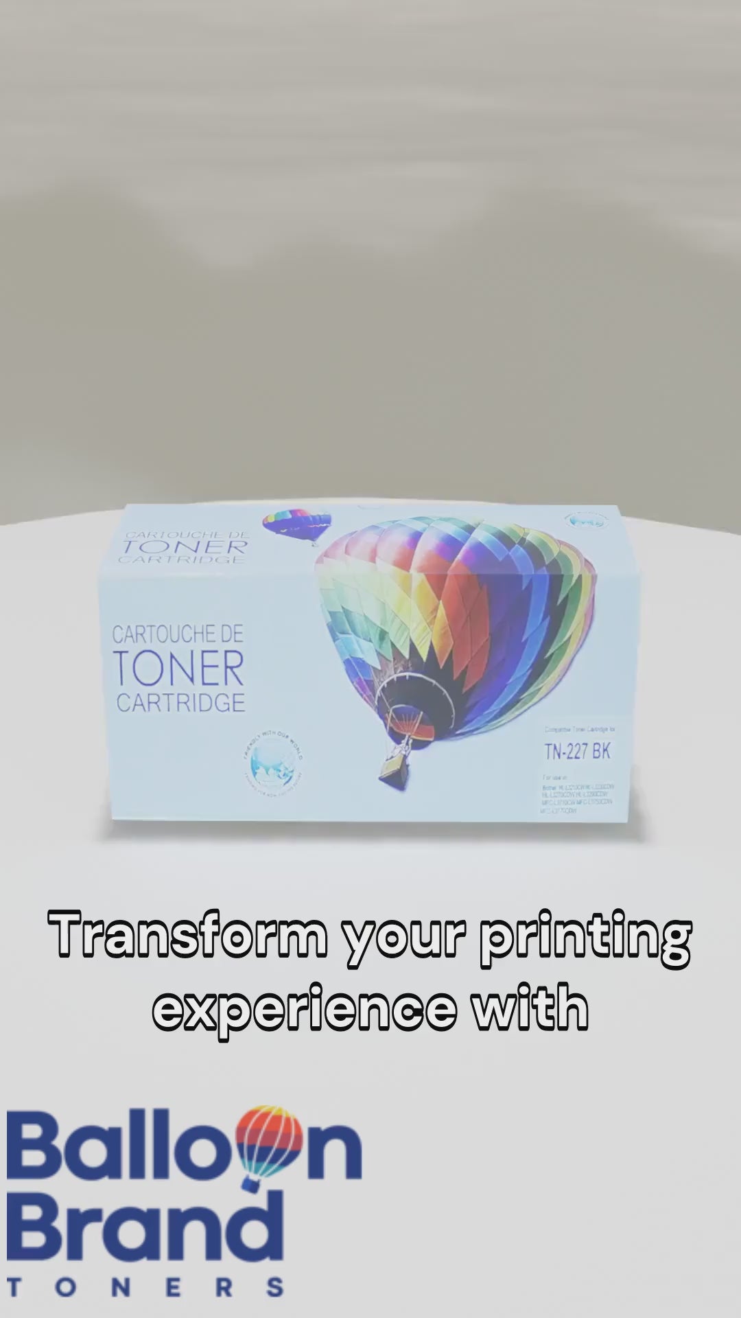 CTTN227BK COMPATIBLE TN227BK BROTHER BLACK TONER