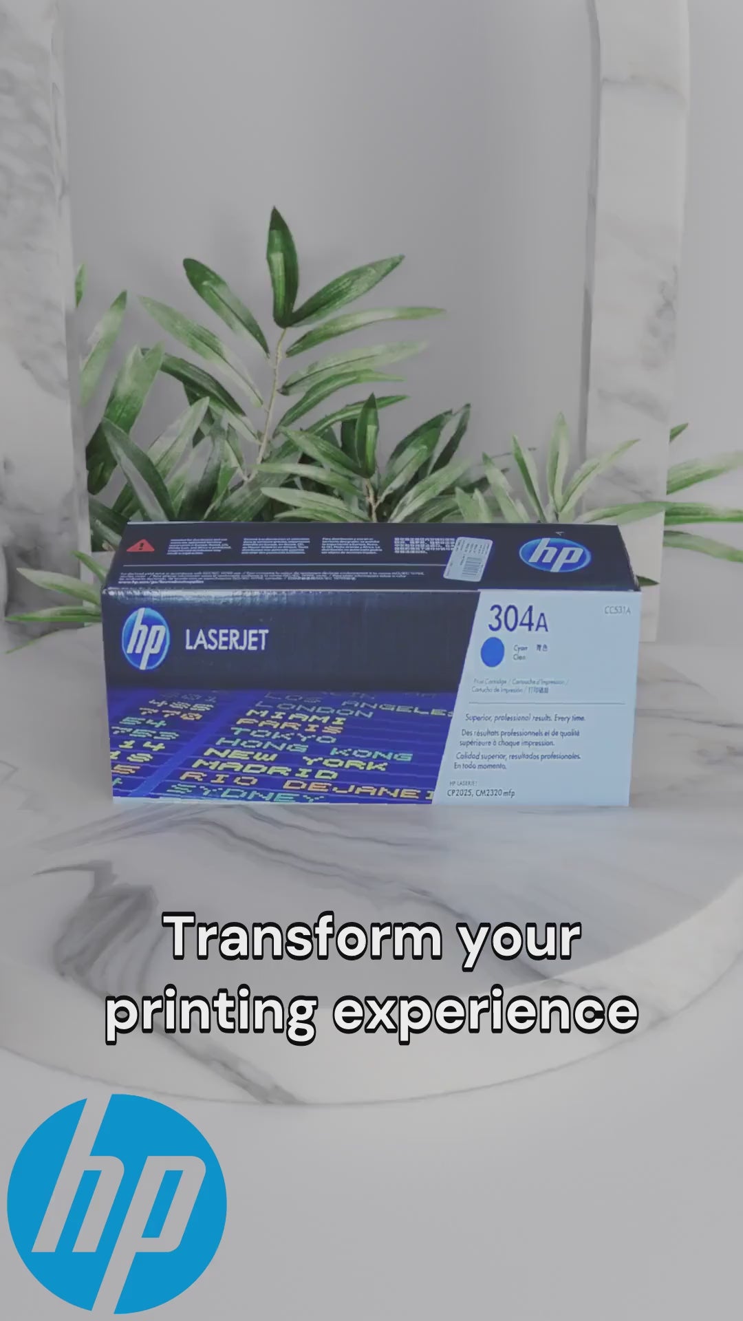 304a HP Color LaserJet CP2025 Cyan Crtg