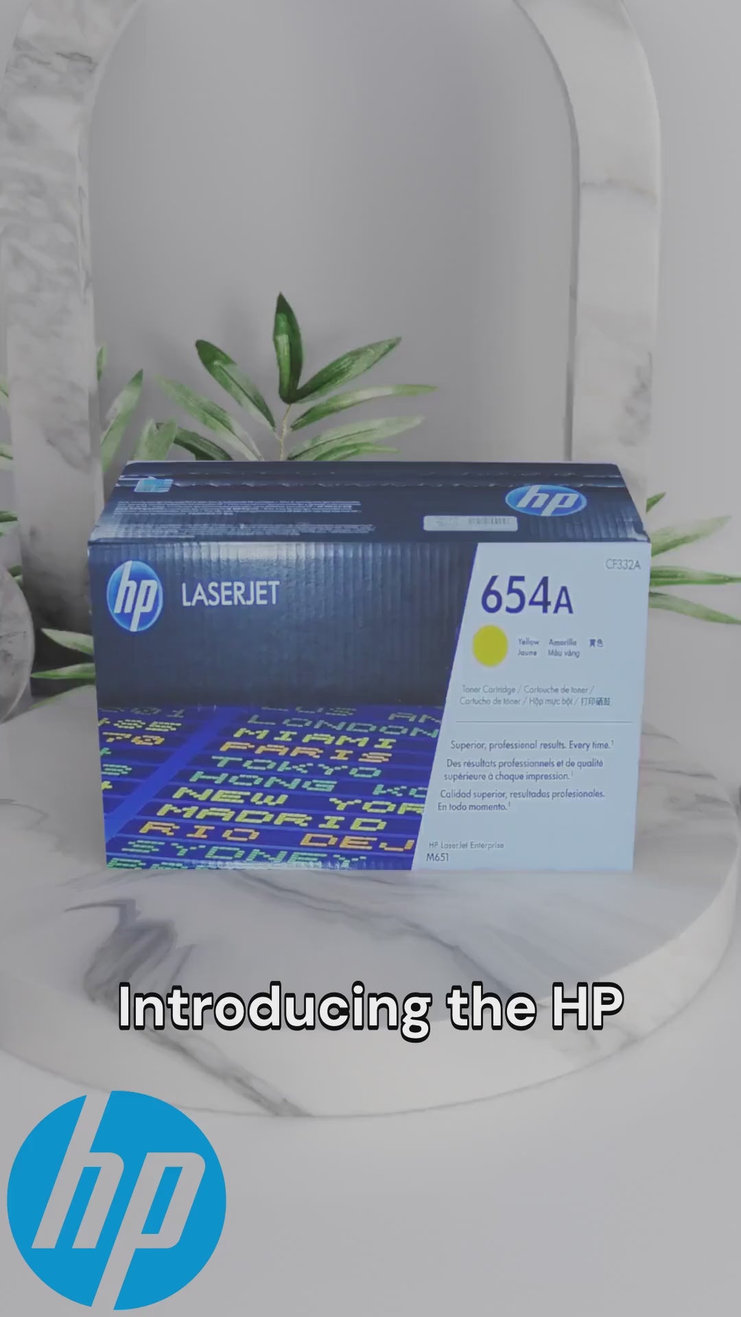 HP 654A Yellow LaserJet Toner Cartridge