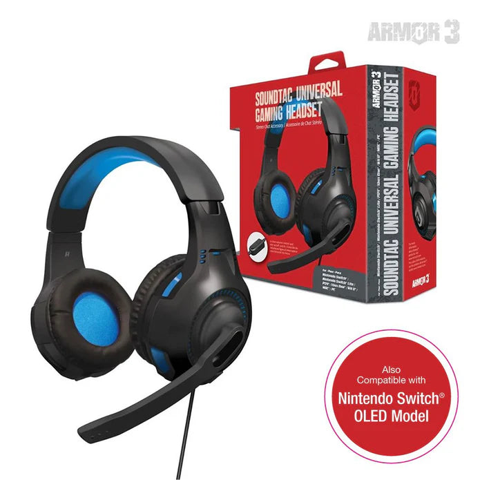 SoundTac Armor3 Gaming Headset (Blue/Black)