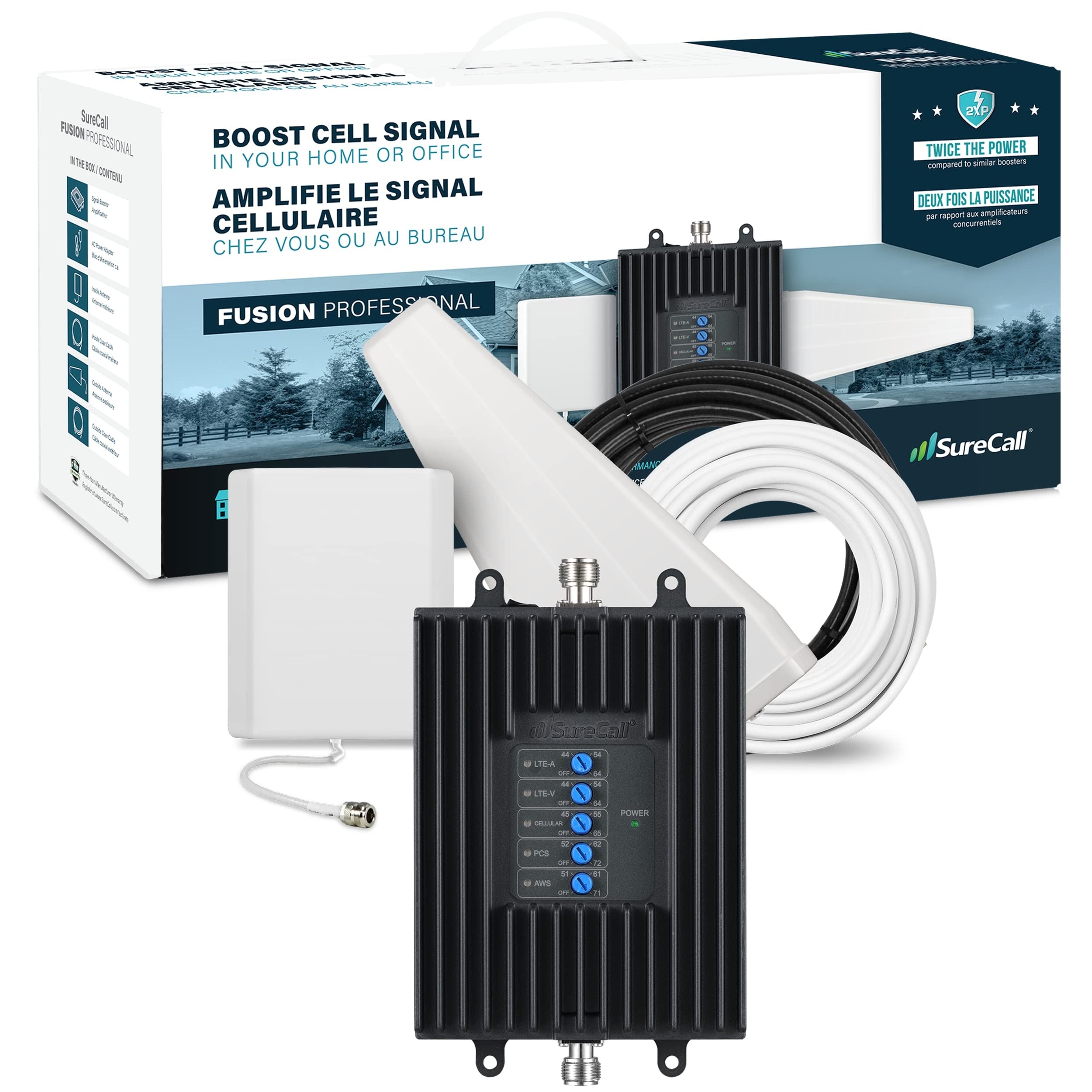 RÉPÉTEUR CELLULAIRE INTÉRIEUR À 5 BANDES PROFESSIONNEL FUSION SURECALL
