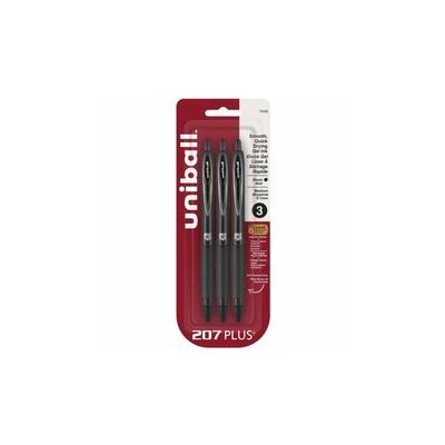 UNIBALL 207+ GEL PEN 0.7mm 3PK