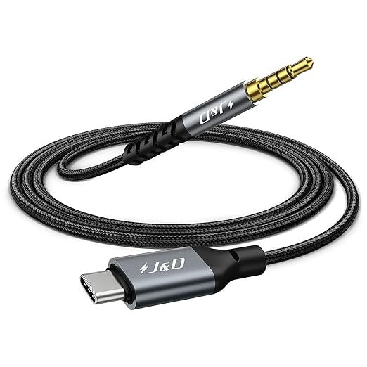 USB-C to stereo 3.5mm AUX cable / 1M